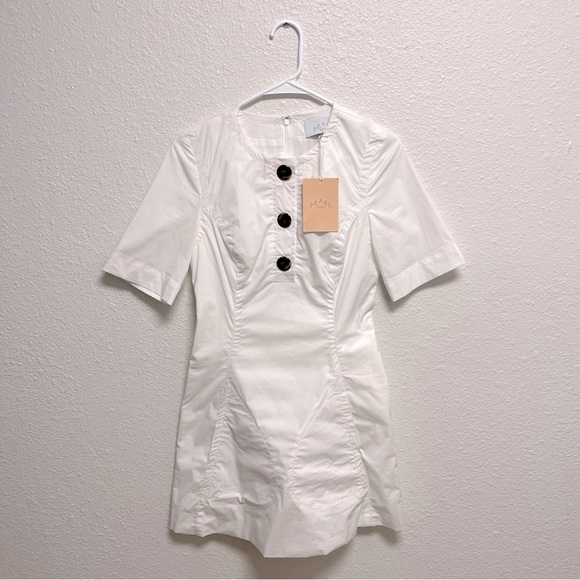 NWT Pearl by Lela Rose Cotton Poplin A-Line Dress - Picture 2 of 6